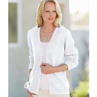 Damart Crochet Trim Cardigan at Damart Damart Crochet Trim Cardigan.