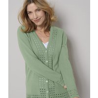 Damart Crochet Trim Cardigan Damart Crochet Trim Cardigan