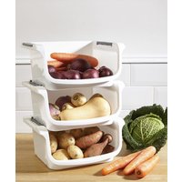 Damart Pack of 3 Stackable Vegetable Drawers