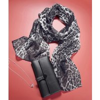 Damart Leopard Print Scarf, Purse and Necklace Set