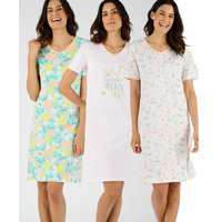 Damart Pack of 3 Cotton Jersey Nightdresses