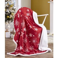 Damart Snowflake Sherpa Throw at Damart Damart Snowflake Sherpa Throw.