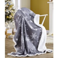Damart Snowflake Sherpa Throw at Damart Damart Snowflake Sherpa Throw.