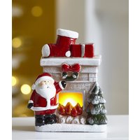 Damart Lit Santa Ornament