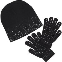 Damart Sparkle Hat & Glove Set