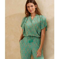Damart Tunisian-Style Printed Blouse