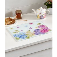 Damart Hydrangea Glass Cutting Board at Damart Damart Hydrangea Glass Cutting Board.
