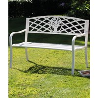 Damart Coalbrookdale garden bench white