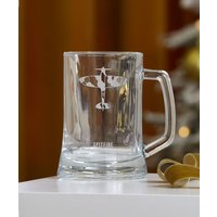 Damart RAF Etched Glass Tankard Spitfire