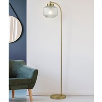 Damart Satin Brass Floor Lamp