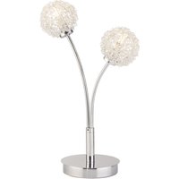 Damart 2 Light Chrome Table Lamp