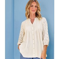 Damart Embroidered Tunic Blouse