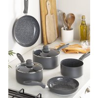 Damart Set of 5 Ceramic Grey Cookware Set at Damart Damart Set of 5 Ceramic Grey Cookware Set.