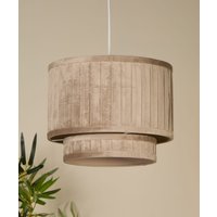 Damart 2 TIER 30CM VELVET WIDE PLEAT SHADE