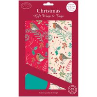 Damart Wintery Robins Bumper Gift Wrap Set