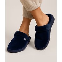Damart Totes Isotoner® Ladies Sparkle Velour Heeled Mule