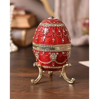 Damart Treasured Trinkets Large Red Egg