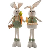 Damart Eggs-traordinary Gifting Co Boy & Girl Bunny with Telescopic Leg