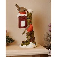 Damart Robins on Postbox Ornament