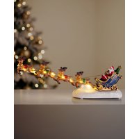 Damart Lit Santa sleigh with reindeer