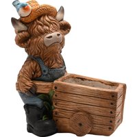 Damart Country Living Highland Cow Outdoor Planter