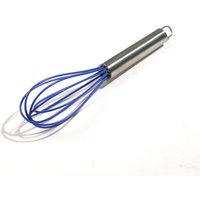 AXENTIA Schneebesen Edelstahl mit Aufhängeöse, Drähte mit Silikonüberzug 23 cm AXENTIA Schneebesen Edelstahl mit Aufhängeöse, Drähte mit Silikonüberzug 23 cm