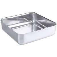 Contacto Edelstahl Gefrierdose 19,5 x 19,5 cm Aufbewahrungsdose für Kühlschrank Contacto Edelstahl Gefrierdose 19,5 x 19,5 cm Aufbewahrungsdose für Kühlschrank