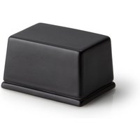 Continenta Butterdose für 125 g Butter, Keramik schwarz 9,5 x 7 x H6cm, Aufbewahrungbox für Butter Continenta Butterdose für 125 g Butter, Keramik schwarz 9,5 x 7 x H6cm, Aufbewahrungbox für Butter