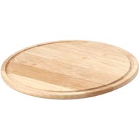 Continenta Holz Pizzateller aus Gummibaumholz mit Rille für Flüssigkeiten, Pizzabrett, Holzteller, Größe: Ø 33 x 1,2 cm Continenta Holz Pizzateller aus Gummibaumholz mit Rille für Flüssigkeiten, Pizzabrett, Holzteller, Größe: Ø 33 x 1,2 cm
