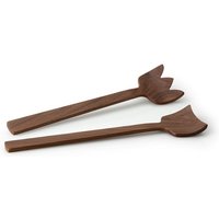 Continenta Salatbesteck Tulip 30,5 cm, Walnuss, Salatgabel & Salatlöffel Continenta Salatbesteck Tulip 30,5 cm, Walnuss, Salatgabel & Salatlöffel