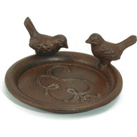 Esschert Design Topfuntersetzer mit Vogelmotiv in rost, rund, max. Topf Ø 10 cm Esschert Design Topfuntersetzer mit Vogelmotiv in rost, rund, max. Topf Ø 10 cm