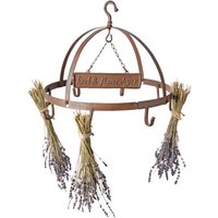 Esschert Design Eisen Kräuterkrone, Deckenkrone, Blumenhänger, 8 Haken, Durchmesser: ca. 38 cm, Höhe: ca. 29 cm Esschert Design Eisen Kräuterkrone, Deckenkrone, Blumenhänger, 8 Haken, Durchmesser: ca. 38 cm, Höhe: ca. 29 cm