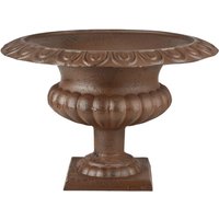 3 Stück Esschert Design Französische Vase, 45 x 45 x 30 cm, aus Gusseisen, niedrig, Größe L, Blumenvase, Pflanzenvase, stabiler Stand, Gartendeko 3 Stück Esschert Design Französische Vase, 45 x 45 x 30 cm, aus Gusseisen, niedrig, Größe L, Blumenvase, Pflanzenvase, stabiler Stand, Gartendeko