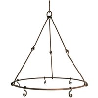 Esschert Design Kräutertrockner, Gewürztrockner, rustikal, mit fünf Haken, antik wirkend, Ø ca. 35 cm Esschert Design Kräutertrockner, Gewürztrockner, rustikal, mit fünf Haken, antik wirkend, Ø ca. 35 cm