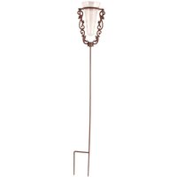 Esschert Design Regenmesser, Niederschlagsmesser aus Gusseisen mit Glaseinsatz, ca. 19 cm x 12 cm x 133 cm Esschert Design Regenmesser, Niederschlagsmesser aus Gusseisen mit Glaseinsatz, ca. 19 cm x 12 cm x 133 cm