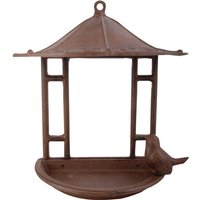 Esschert Design Vogelhaus, Vogelfutterhaus im asiatischen Stil aus Gusseisen, ca. 24 cm x 12 cm x 24 cm Esschert Design Vogelhaus, Vogelfutterhaus im asiatischen Stil aus Gusseisen, ca. 24 cm x 12 cm x 24 cm