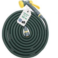 Steuber Flexibler Gartenschlauch Platinum GREEN mit 8 Sprühkopf-Funktionen, 33m, TÜV Süd Siegel, mit Innen- & Außenadapter Steuber Flexibler Gartenschlauch Platinum GREEN mit 8 Sprühkopf-Funktionen, 33m, TÜV Süd Siegel, mit Innen- & Außenadapter