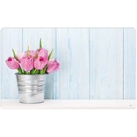 2 Stück Kesper Frühstücksbrettchen Tulpen 23 x 14 cm Melamin rutschhemmende Füßchen, Brotzeit- und Schneidebrett, Küchenbrett 2 Stück Kesper Frühstücksbrettchen Tulpen 23 x 14 cm Melamin rutschhemmende Füßchen, Brotzeit- und Schneidebrett, Küchenbrett
