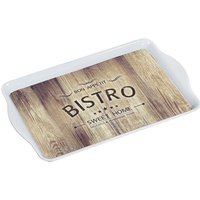 Kesper Serviertablett aus Melamin, Motiv Bistro, 48 x 30 x 3,5 cm Kesper Serviertablett aus Melamin, Motiv Bistro, 48 x 30 x 3,5 cm