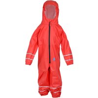 PU Regenanzug Overall für Kinder Rot Größe 98 - 104 | DRY KIDS PU Regenanzug Overall für Kinder Rot Größe 98 - 104 | DRY KIDS