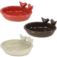 Rivanto® Desert Dream Ovale Vogelbad 30 x 24 cm, Höhe 12 cm, Vogeltränke aus Terracotta, Vogelfutterschale für Wildvögel Rivanto® Desert Dream Ovale Vogelbad 30 x 24 cm, Höhe 12 cm, Vogeltränke aus Terracotta, Vogelfutterschale für Wildvögel