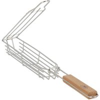 Rivanto® Edelstahl Grill-Gemüsekorb mit Eschenholz-Griff, Länge 49 cm Rivanto® Edelstahl Grill-Gemüsekorb mit Eschenholz-Griff, Länge 49 cm