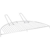 Rivanto® Halbrunder Edelstahl-Grillrost 52,5 x 26,5 cm mit Transportgriffen Grillrost für Feuerschale mit Grillrost heber Rivanto® Halbrunder Edelstahl-Grillrost 52,5 x 26,5 cm mit Transportgriffen Grillrost für Feuerschale mit Grillrost heber