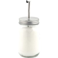 3 Stück Rivanto® Zucker- oder Öl-Spender mit Schraubverschluss, mit Staubschutz, Glasspender mit Aluminiumdeckel 3 Stück Rivanto® Zucker- oder Öl-Spender mit Schraubverschluss, mit Staubschutz, Glasspender mit Aluminiumdeckel