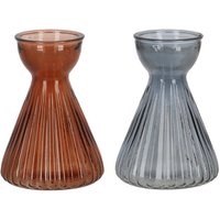 Rivanto® Zwiebelvase geriffelt aus Glas für Hyazinthen Ø9 x 13 cm Retro Indoor-Vase Rivanto® Zwiebelvase geriffelt aus Glas für Hyazinthen Ø9 x 13 cm Retro Indoor-Vase
