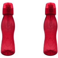 2 Stück Steuber Klick Top Freizeit Trinkflaschen, 700ml rot 2 Stück Steuber Klick Top Freizeit Trinkflaschen, 700ml rot