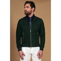 Blouson bomber cuir vert homme bomber daim ton sur ton