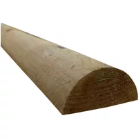 3.66m x 75mm Half Round Rail