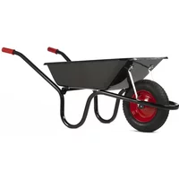 David Musson Fencing Get 25% Discount on Black Navvy 85L Wheelbarrow with Pneumatic Tyres