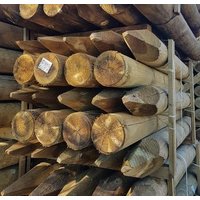 2.4m x 200mm Machined Round Post Pointed UC4